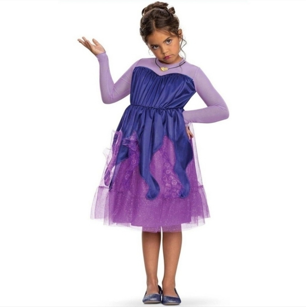 NWT Disney The Little Mermaid Tween Ursula Sea Witch Costume Girl's Large 10-12